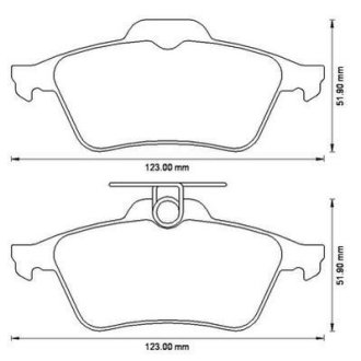 Тормозные колодки задние Ford Focus / Mazda 3 / Opel Vectra / Renault Laguna Jurid 573186J