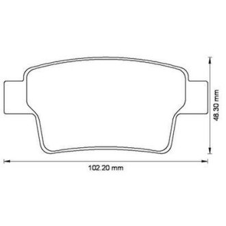 Гальмівні колодки задні Citroen C4 Jurid 573194J