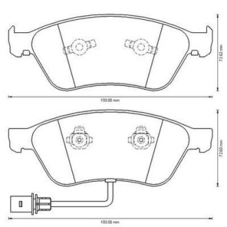 Гальмівні колодки передні Audi A6, A8 Jurid 573207J