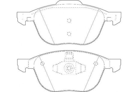 FORD гальмівні колодки передн.C-Max,Focus II,III,Kuga I,II Mazda 3,5,Volvo 03- Jurid 573209D