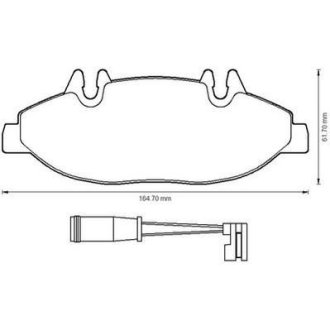 Гальмівні колодки передні Mercedes Vito W639 Jurid 573221J