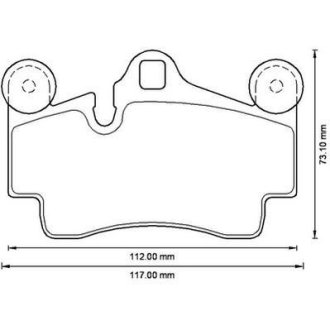 Гальмівні колодки задні Audi Q7 / VW Touareg / Porsche Cayenne Jurid 573227J