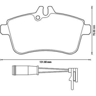 Гальмівні колодки передні Mercedes A-Class, B-Class Jurid 573230J