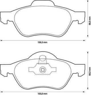 Гальмівні колодки передні Renault Megane, Laguna, Scenic Jurid 573244J