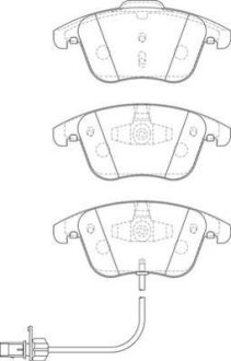 Тормозные колодки передние Audi A4, A5 Jurid 573258J