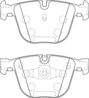 Гальмівні колодки задні BMW 5-Series, 7-Series Jurid 573271J