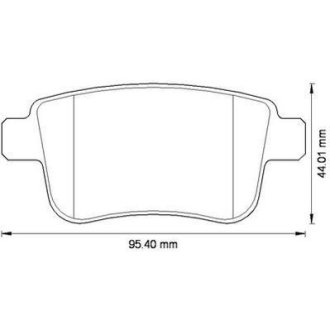 RENAULT гальмівні колодки задн.Kangoo 08 - Jurid 573272J