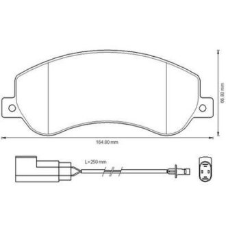 Гальмівні колодки передні VW Amarok / Ford Transit Jurid 573275J