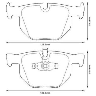 Тормозные колодки задние BMW 3-Series, X1 Jurid 573285J