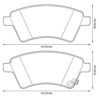 Тормозные колодки передние Suzuki SX4 / Fiat Sedici Jurid 573288J