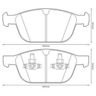 Гальмівні колодки задні Volvo XC60 (2008->) Jurid 573293J