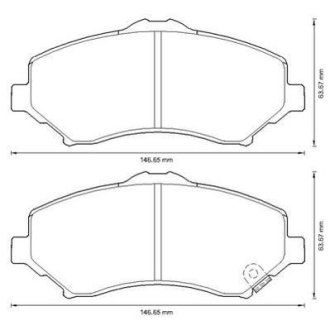 CHRYSLER гальмівні колодки передн.Grand Voyager,Dodge Nitro,Cherokee 07- Jurid 573298J