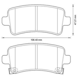 Гальмівні колодки передні Saab 9-5 / Opel Insignia Chevrolet Malibu Jurid 573313J