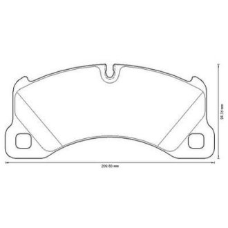 Тормозные колодки передние Porsche Cayenne, Macan, Panamera / VW Touareg Jurid 573329J