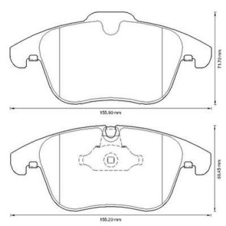 Гальмівні колодки передні Jaguar XK, S-Type, XF, XJ, XK Jurid 573336J