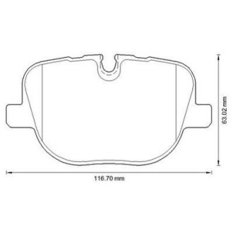 Гальмівні колодки задні Land Rover Range Rover (2009->) Jurid 573342J