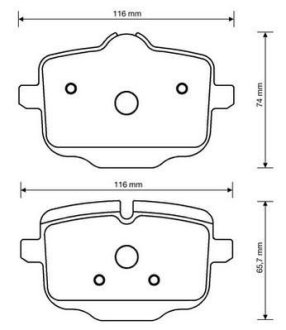 Тормозные колодки задние BMW 5-Series, 6-Series, 7-Series, 8-Series, X3 / Rolls-Royce Jurid 573353J