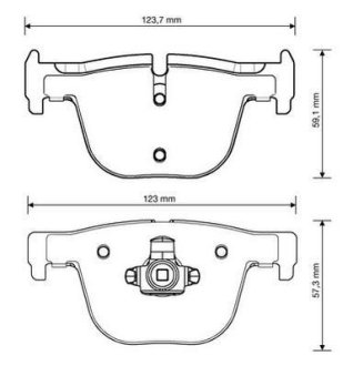 Тормозные колодки задние BMW 3-Series, 4-Series Jurid 573354J