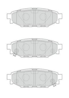 Тормозные колодки задние Subaru Impreza, Forester, Legacy, Outback, XV Jurid 573380J