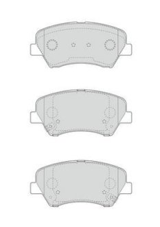 Гальмівні колодки передні KIA Ceed, Carens / Hyundai i30, Elantra V, Jurid 573406J