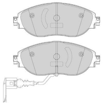 Гальмівні колодки передні VW Tiguan, Passat / Skoda Superb, Octavia, Kodiaq / Seat Leon Jurid 573418J