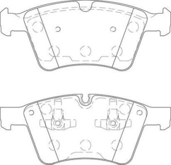 Гальмівні колодки передні Mercedes M-Class, GL, R-Class Jurid 573424J