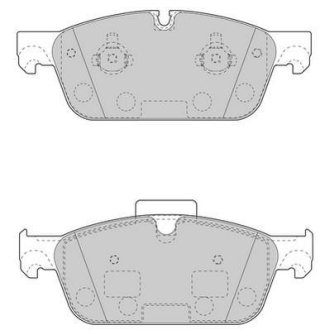 Тормозные колодки передние Mercedes Gl, GLE, M-Class Jurid 573448J