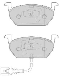 Тормозные колодки передние VW Golf VII / Audi A3 / Seat Leon / Skoda Octavia / Toyota Jurid 573606J