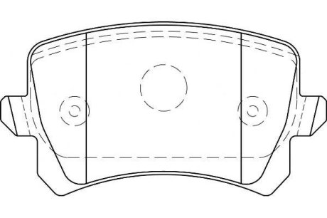 Тормозные колодки задние Audi Q3 VW Passat /Tiguan Jurid 573667J