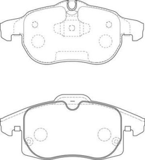 Гальмівні колодки передні Opel Asrta H, Vectra C, Zafira / Chevrolet / Saab 9-3 Jurid 573723J