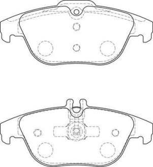 Гальмівні колодки задні Mercedes C-Class (W204, S204, C204) E-Class (C207) Jurid 573735J