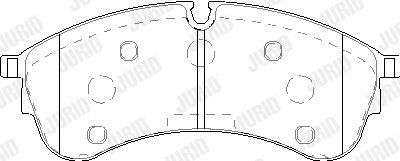 Тормозные колодки передние VW Crafter (09/2016 ->) Jurid 573844J