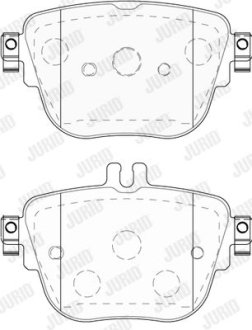 Тормозные колодки задние Mercedes E-Class (W213, S213, A238), CLS (C257) Jurid 573845J