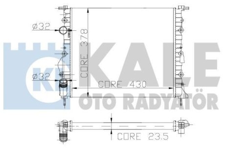 Радиатор воды Kale 109400