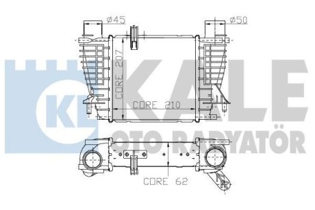 RENAULT Інтеркулер Clio III,Modus,Nissan Cube,Juke Note,NV200 1.5dCi 05- Kale 243400