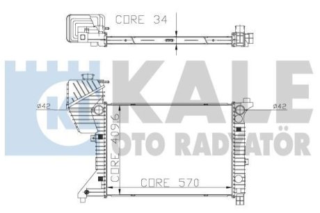 Радиатор воды Kale 319900