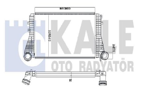 VW інтеркулер Audi A3,Caddy III,Golf V,VI,Passat,Tiguan,Touran,Skoda Octavia II,SuperB II Kale 342100