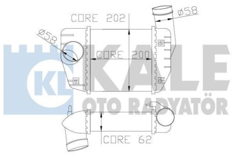 AUDI Інтеркулер A6 2.0TDI 04- Kale 342200