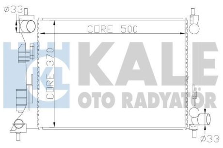 Радиатор охлаждения Hyundai Accent Iv, Veloster - Kia Rio Iii Radiator Kale 342285