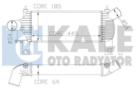 NISSAN Інтеркулер Navara,Pathfinder 2.5dCi 05- Kale 342355