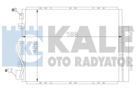 Радіатор кондиціонера Kia Sorento I Condenser Kale 342625