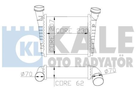 VW Інтеркулер Passat, Skoda SuperB I 1.9/2.0TDI 01- Kale 342700