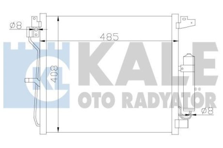 NISSAN Радіатор кондиціонера (конденсатор) Juke 1.5dCi 10- Kale 343160