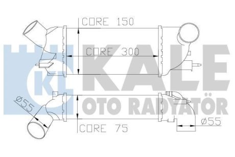 Интеркулер Citroen C5 Iii - Peugeot 407, 407 Sw Intercooler OTO RA Kale 343900