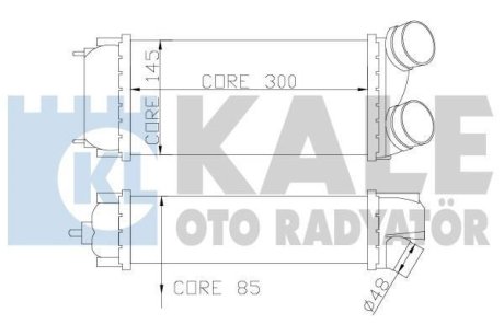 CITROEN Інтеркулер C4 I,Grand Picasso,Peugeot 307 1.6HDI 04- Kale 344000