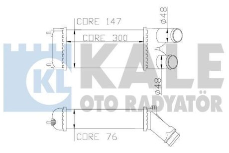 CITROEN Інтеркулер Berlingo 08-,Partner 1.6HDI 05- Kale 344400