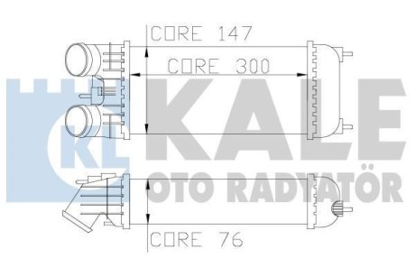 CITROEN Інтеркулер C-Elysee, C3 Aircross, C3 II,III, C3 Picasso, Cactus, DS3, Peugeot 301, 208, 2008 1.2/1.6HDI Kale 344600