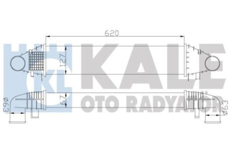 DB Интеркулер W204 C180/200CDI 07- Kale 347700