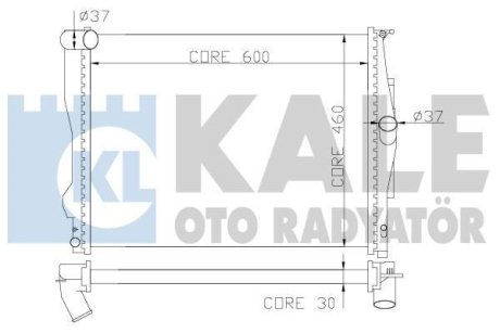 BMW Радіатор охолодження 1/3 E90,X1 E84 2.0/3.0 Kale 348700