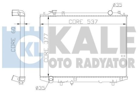 Радіатор охолодження Ford Ranger - Mazda B-Serie, Bt-50 Radiator OT Kale 356200